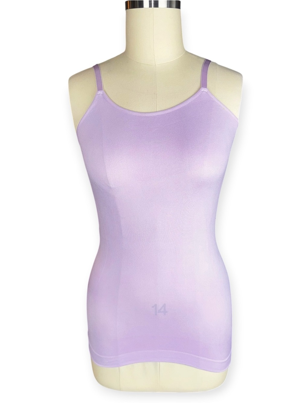 Shapermint Essentials XL Shapewear Cami Purple Lilac Scoop Neck Adjustable Strap